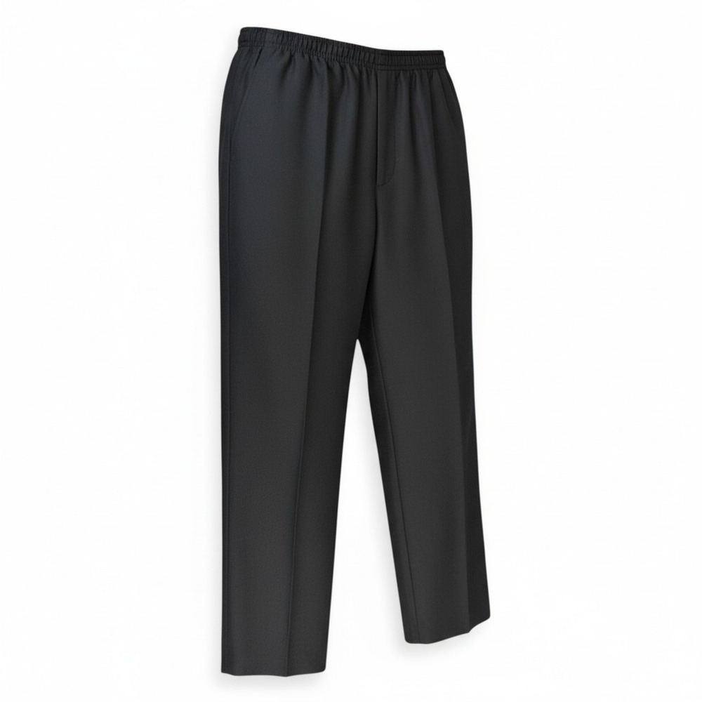 Alfred Dunner Classics Black Pull On Pants Petite 14P Elastic Waist 09300 XX NEW